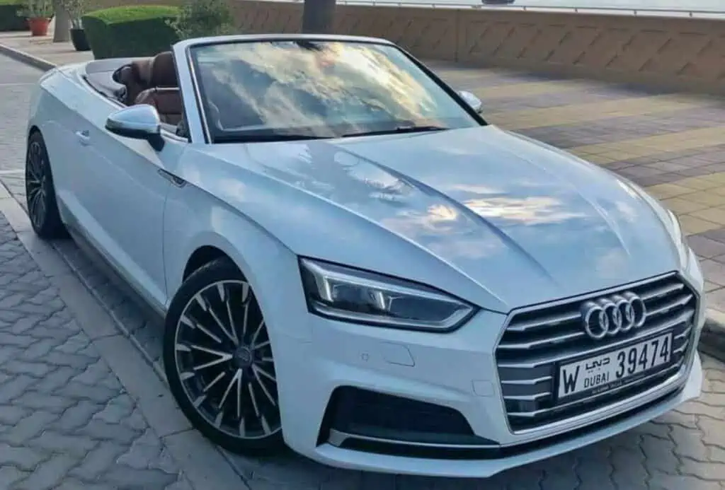 top luxury cars to rent in dubai - audi a5