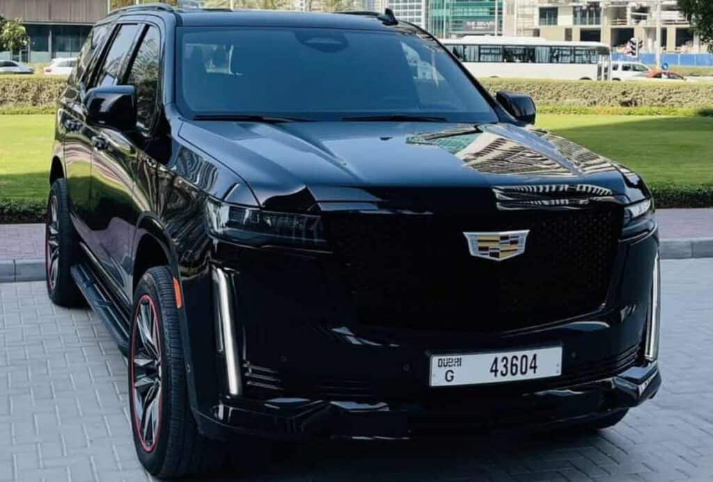 top luxury cars to rent in dubai - cadillac escalade