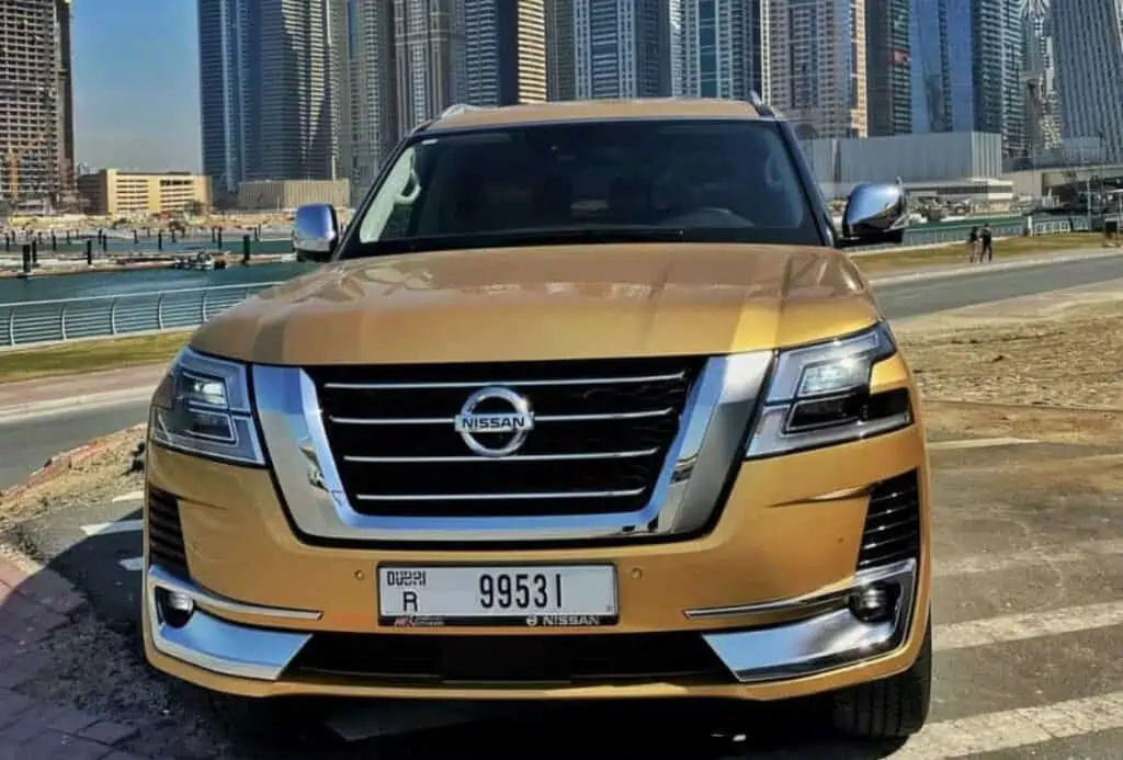 top luxury cars to rent in dubai - nissan patrol